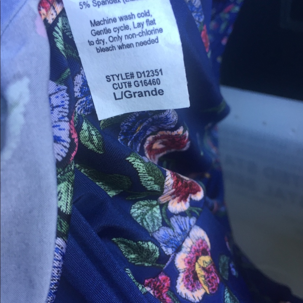 Navy & magenta floral maxi dress, PRETTY! - Picture 7 of 7
